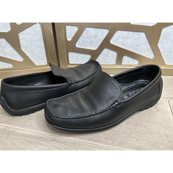 Ecco | Shoes | Ecco Shoe Mens 44 Eu 105 Black Leather 